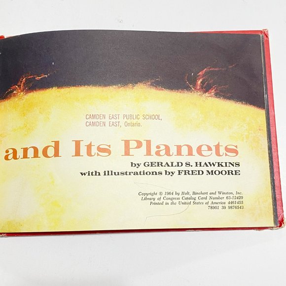 Vintage Hardcover The Sun and its Planets by Gerald S. Hawkins (1964) - Picture 7 of 9